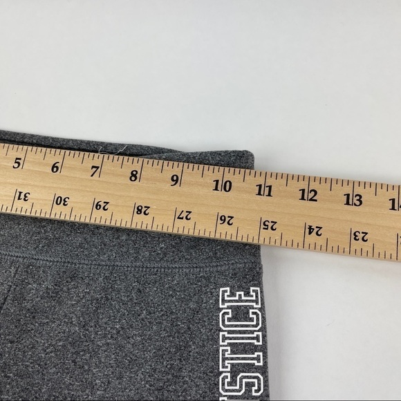 Justice Active Leggings Girls Size 8 Gray Black Mesh - Picture 6 of 8